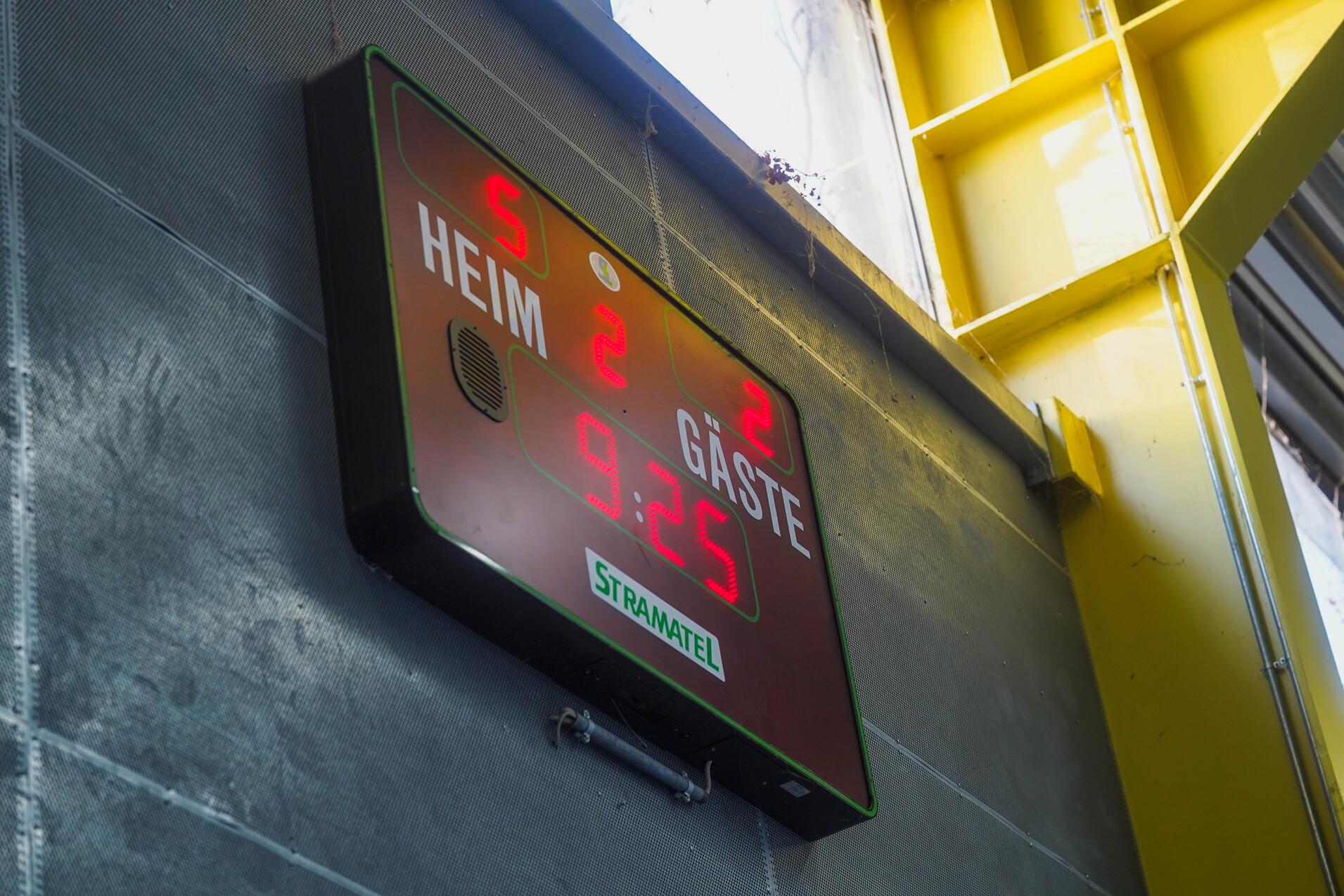 Anzeigetafel beim Neujahrsturnier 2026