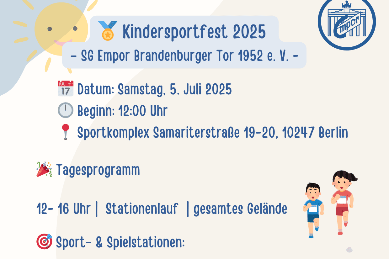 Flyer mit dem Programm f&uuml;r das Kinderfest 2025