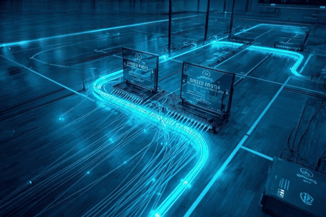 Glasfaser in der Sporthalle In der Sporthalle in der Samariterstraße wurde Glasfaser verlegt.