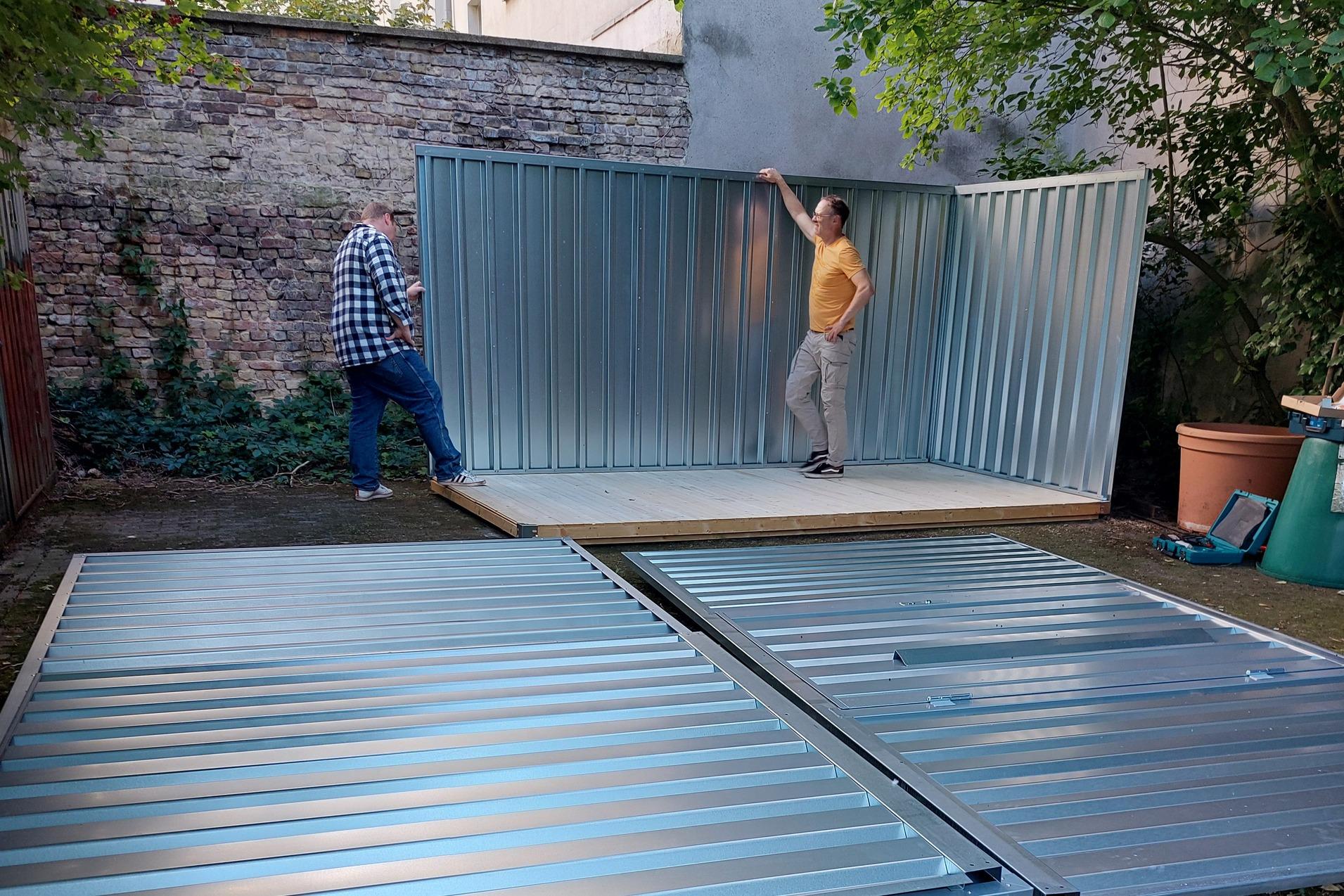 Der Containeraufbau f&uuml;r Sportmaterialien